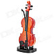 Mini Violin Model Musical Toy with Built-in Music - Brown (2 x AA)