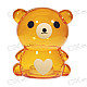 Cute Bear Translucent Coin Bank