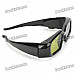 Universal USB Rechargeable 3D Active Shutter Glasses for DLP Projector - Black