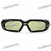 Universal USB Rechargeable 3D Active Shutter Glasses for DLP Projector - Black