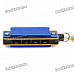 Mini 4-Hole 8-Tone Harmonica with Chain - Blue + Golden