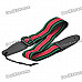 High-quality Adjustable Nylon Guitar Strap - Red + Black + Green (60-120cm)