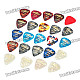 Alice AP-24K 0.46mm/0.71mm/0.81mm Guitar Picks (24-Piece Pack)