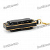 Mini 4-Hole 8-Tone Harmonica with Necklace