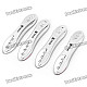 Stylish CrystalPlastic Door Guard Protector for Auto Car - Silver (4 Pieces Pack)