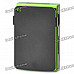 Rechargeable Clip-On Screen Free MP3 Player w/ TF Slot / 3.5mm Jack - Black + Green