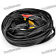 3-RCA Male to Male Connection Cable - Black (900cm)