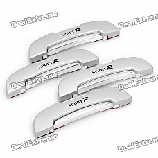 Auto Car Door Guard Protector Sticker - Silver (4 Pieces Pack)