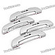 Auto Car Door Guard Protector Sticker - Silver (4 Pieces Pack)