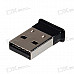 Ultra Mini Bluetooth 2.0 USB Dongle Adapter (Black)
