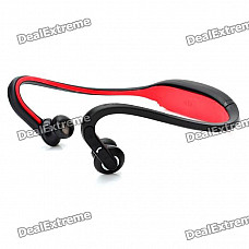 S9 Bluetooth V2.0+EDR Back-Hang Handsfree Stereo Headset - Red (100 Hours Standby)