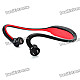 S9 Bluetooth V2.0+EDR Back-Hang Handsfree Stereo Headset - Red (100 Hours Standby)