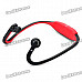 S9 Bluetooth V2.0+EDR Back-Hang Handsfree Stereo Headset - Red (100 Hours Standby)