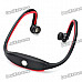 S9 Bluetooth V2.0+EDR Back-Hang Handsfree Stereo Headset - Red (100 Hours Standby)