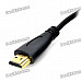 1080p Gold Plated HDMI V1.4 Male to Male Connection Cable - Black (170cm)