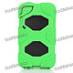 Robot Style Protective Plastic & Silicone Back Case for Ipod Touch 4 - Green