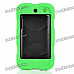 Robot Style Protective Plastic & Silicone Back Case for Ipod Touch 4 - Green