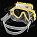 0.7" LCD USB Rechargeable 5.0MP Diving DVR Camcorder Mask - Yellow (4GB)