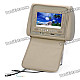 AST7000DVD Car Headrest 7" LCD DVD Media Player with AV-Out / MMC / MS / SD Slot - Khaki (2-Piece)