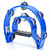 Instrument Double-layer Handbell Tambourine - Blue + Silver