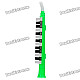 13-Key Plastic Music Melodica - Green + Black + White
