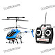 R108 40MHz Rechargeable 3-CH R/C Helicopter with Radio Controller - Blue + Silver + Black