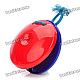 2-Round-Piece Plastic Musical Instrument Rhythm Percussion - Blue + Red