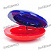 2-Round-Piece Plastic Musical Instrument Rhythm Percussion - Blue + Red