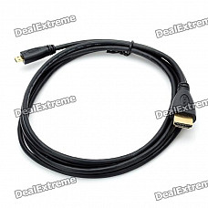 1080p HDMI V1.4 Male to Micro HDMI Male Adapter Cable - Black (180cm)