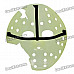 Glow-in-the-Dark Halloween Jason Damaged Face Mask - Green