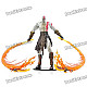 God of War 2 PVC Action Figure Display Toy Doll - Kratos with Flaming Blades