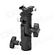 Studio 1/4" Socket Umbrella Light Flash Mount Stand Holder - Black