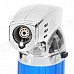 Windproof Butane Jet Torch Lighter - Silver + Blue