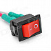 DIY Rocker Switch for Car vehicle - Black + Red (11cm)