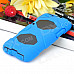 Robot Style Protective Plastic Case w/ Silicone Cover for Ipod Touch 4 - Blue