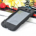 Robot Style Protective Plastic Back Case w/ Silicone Cover for Ipod Touch 4 - Black