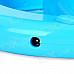 Plastic Folding Fan w/ USB Charging Cable for Computer - Blue (5-Fan-Blade, 92cm)