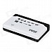 6-in-1 Card Reader with LED Indicator - Black + White