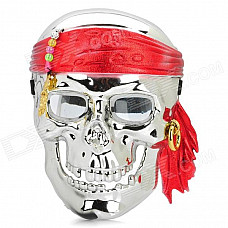 Electroplating Silver Pirate Skull Face Mask