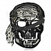 Electroplating Silver Pirate Skull Face Mask