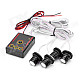 RH-808 4-in-1 1.5W 80LM 4-LED Red Light Car Strobe Light Lamps with Controller (12~14.5V)