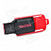 Genuine Sandisk Cruzer Switch USB 2.0 Flash Drive - Black + Red (8GB)