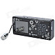 i3 2.4" LED Pocket KTV Music Player w/ Retractable Mic & USB Cable / US Plug - Black