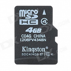 Kingston Micro SDHC / TF Memory Card - 4GB (Class 4)