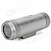 Sports Diving 5.0MP CMOS Wide Angle Video Recorder Camcorder w/ TF - Silver Grey