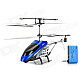 Apple/Android Phones Wireless Remote Control 3-CH Helicopter with 300KP Camera & Gyroscope - Blue