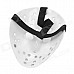 Stylish Many Holes Hollow-out Jason Mask - White + Yellow