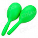 Handheld Music Shaker Maracas - Green (Pair)