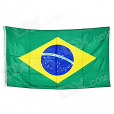 Brazil National Flag - Blue + Yellow + Green (150 x 90cm)