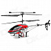 S007 Rechargeable 40MHz 3-CH R/C Helicopter w/ Radio Controller & Gyroscope - Silver + Black + Red